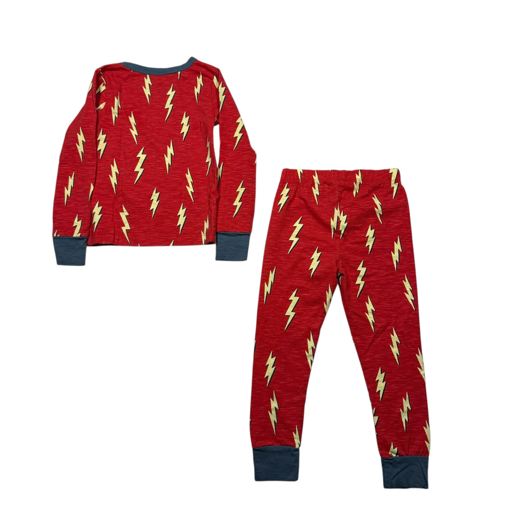 Hatley Lightning Bolt Pajama Set - Red - Size 3T - Ready Kids Canada
