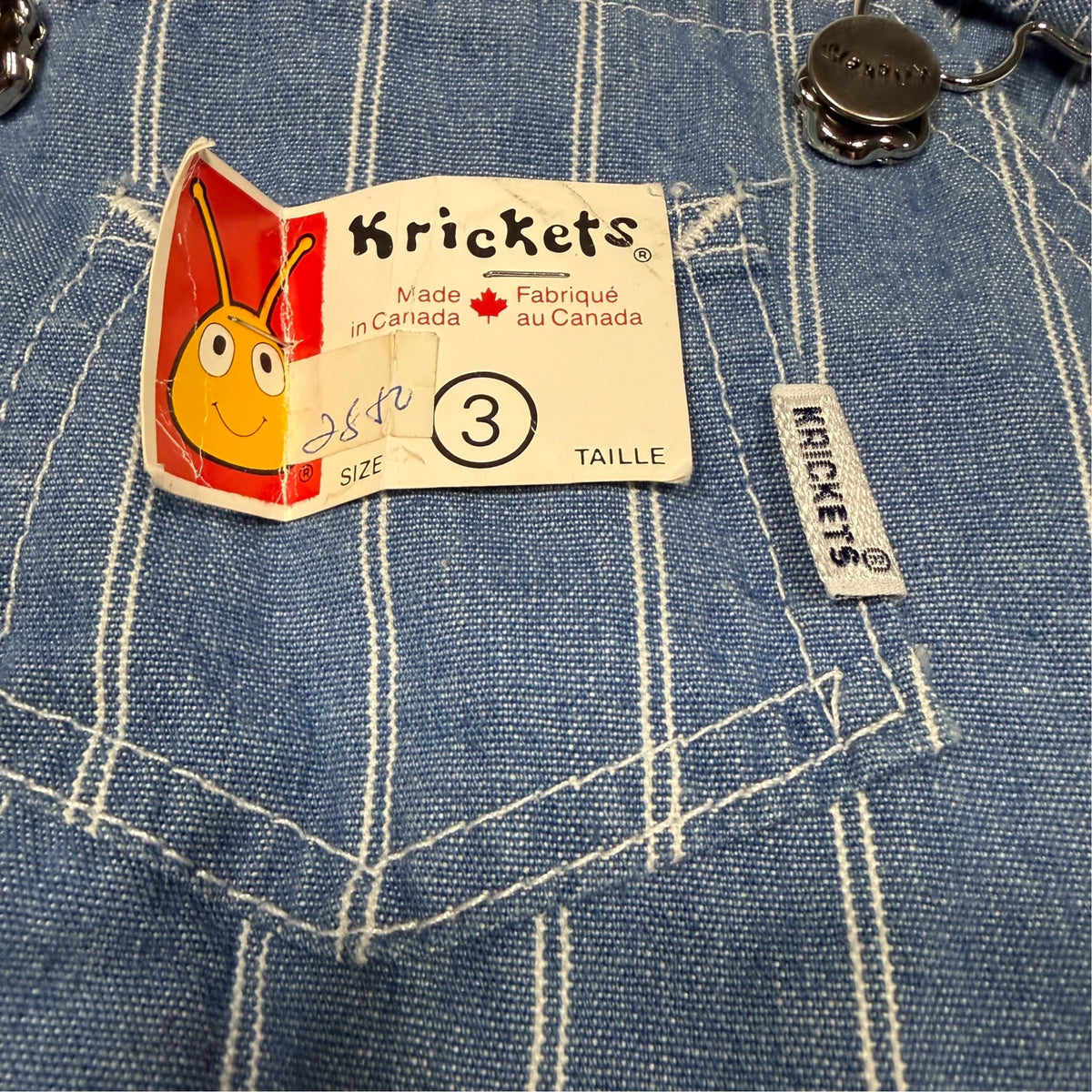 Krickets Striped Denim Overalls - Size 3T - New With Tags - Ready Kids Canada