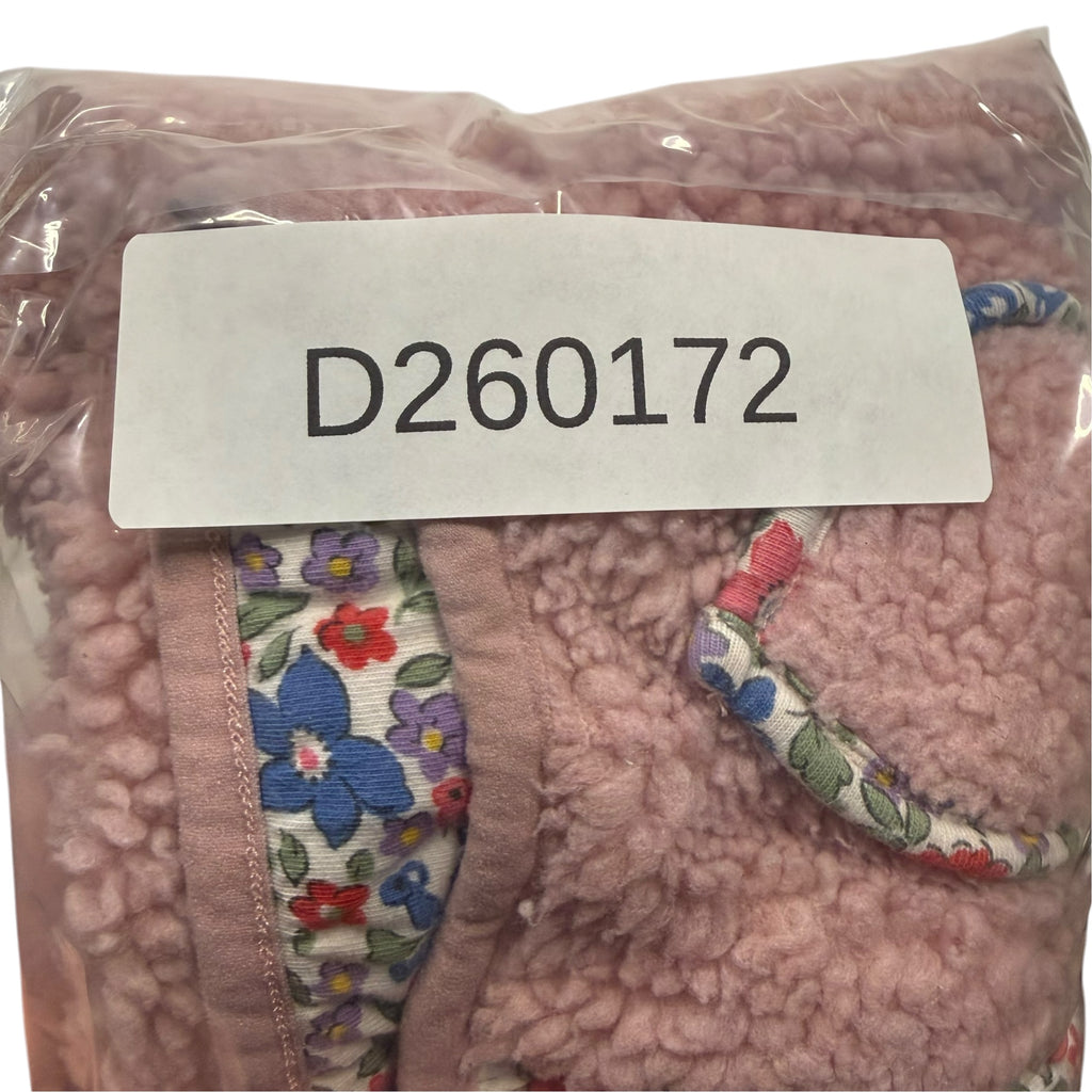 Baby Boden Sherpa Fleece Hoodie - Pink Floral - 12-18 Months - Ready Kids Canada