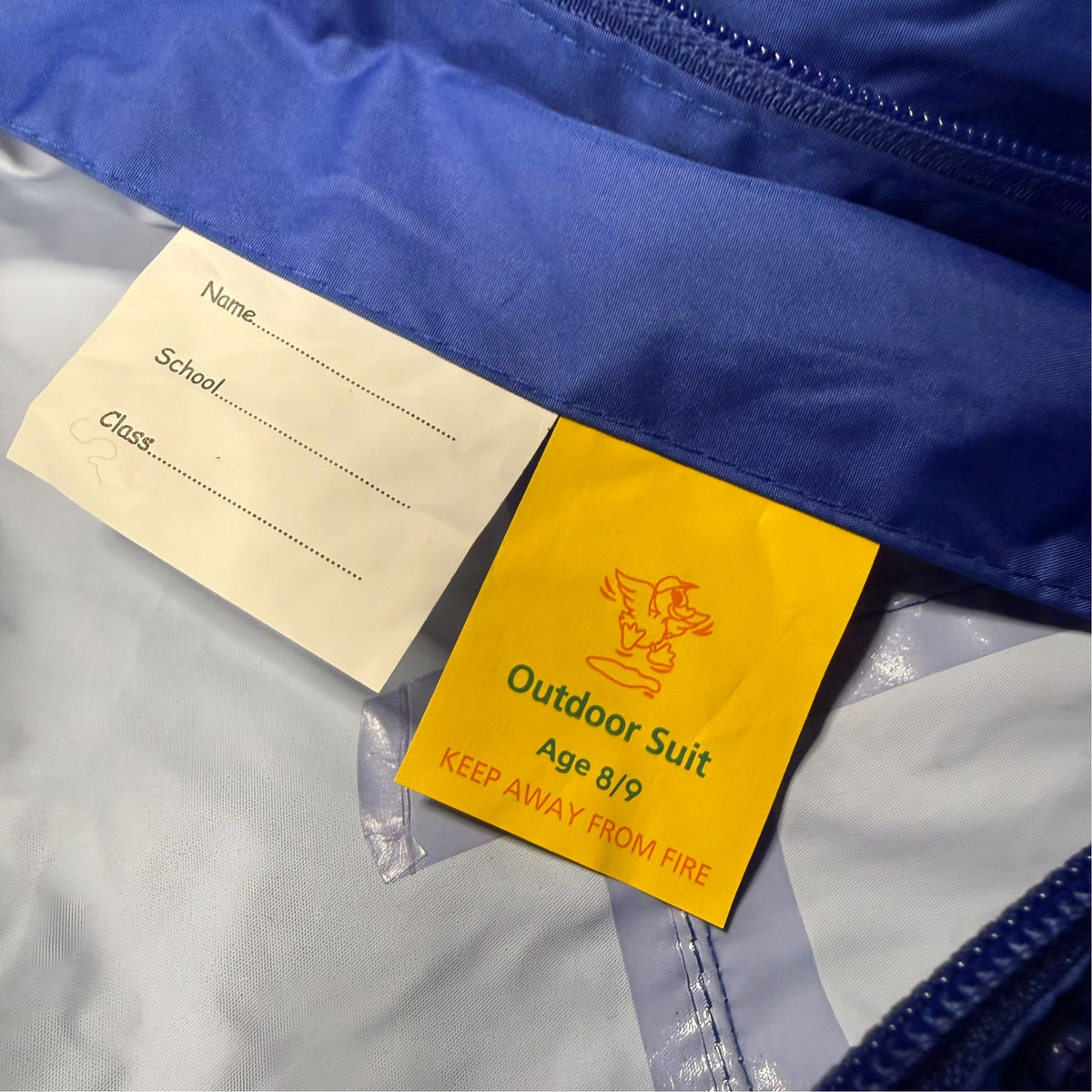 Kids' Rain Suit - Royal Blue - Age 8-9 - New With Tags - Ready Kids Canada