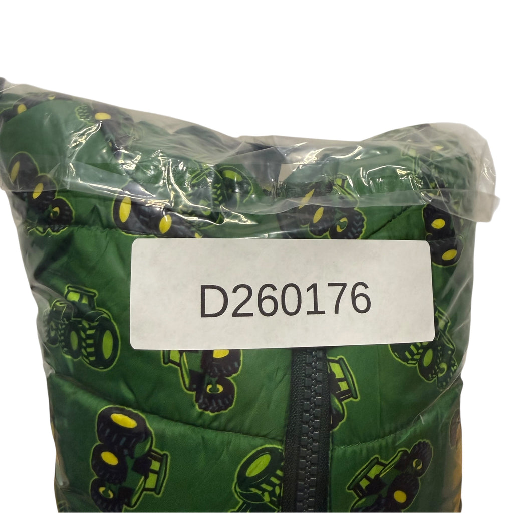 John Deere Tractor Print Puffer Jacket - Green - Size 3T - Ready Kids Canada
