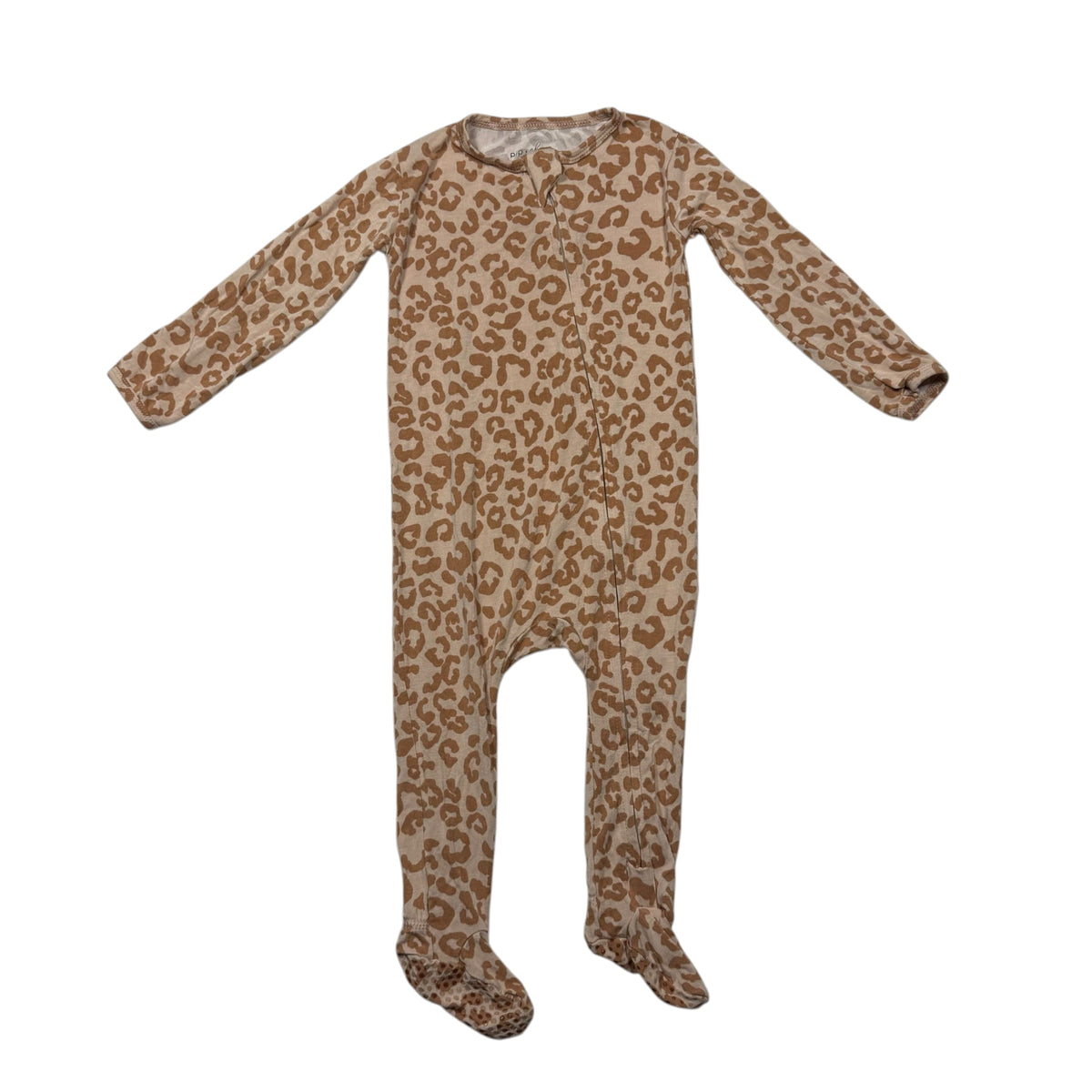 pip + phee Bamboo Footie Pajamas - Leopard Print - 12-18 Months - Ready Kids Canada