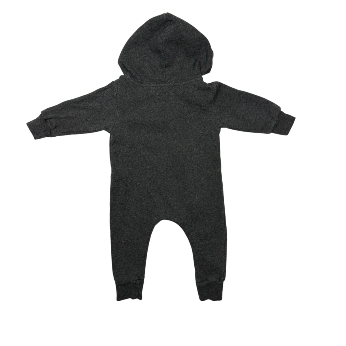 mini mioche Hooded Romper - Charcoal - 6-12 Months - Ready Kids Canada
