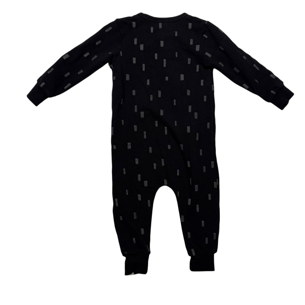 Miles the Label Baby Zip Romper - Black - 12 Months - Ready Kids Canada