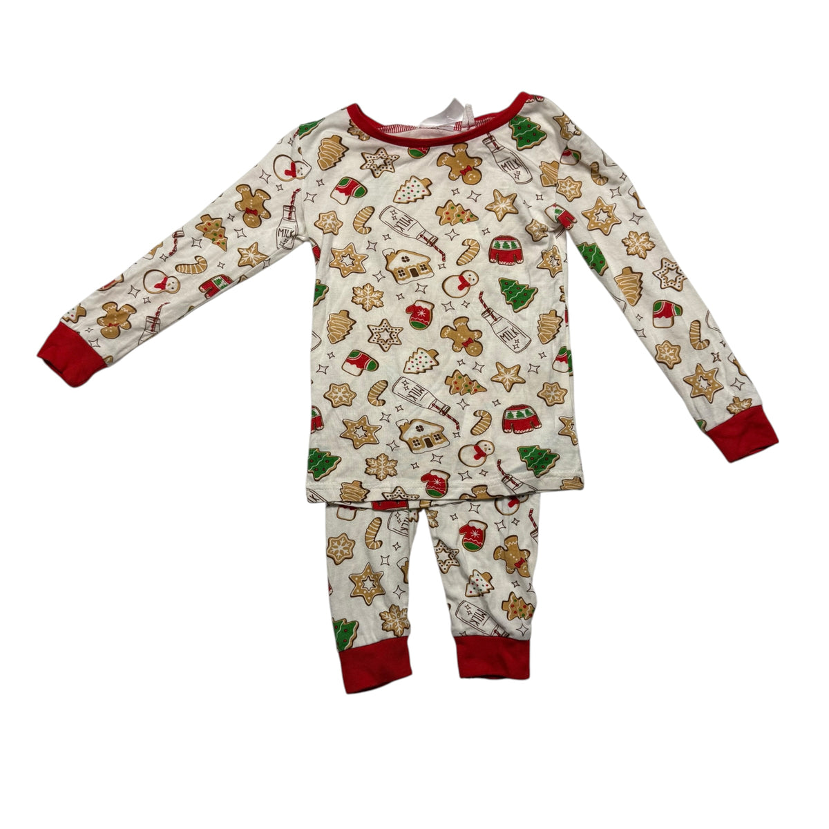 Tres Beau et Belle Bamboo Christmas Pajamas - Cookies and Milk - Size 2T - Ready Kids Canada