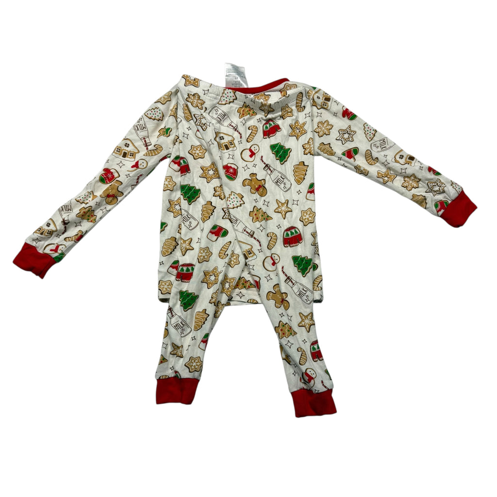 Tres Beau et Belle Bamboo Christmas Pajamas - Cookies and Milk - Size 2T - Ready Kids Canada