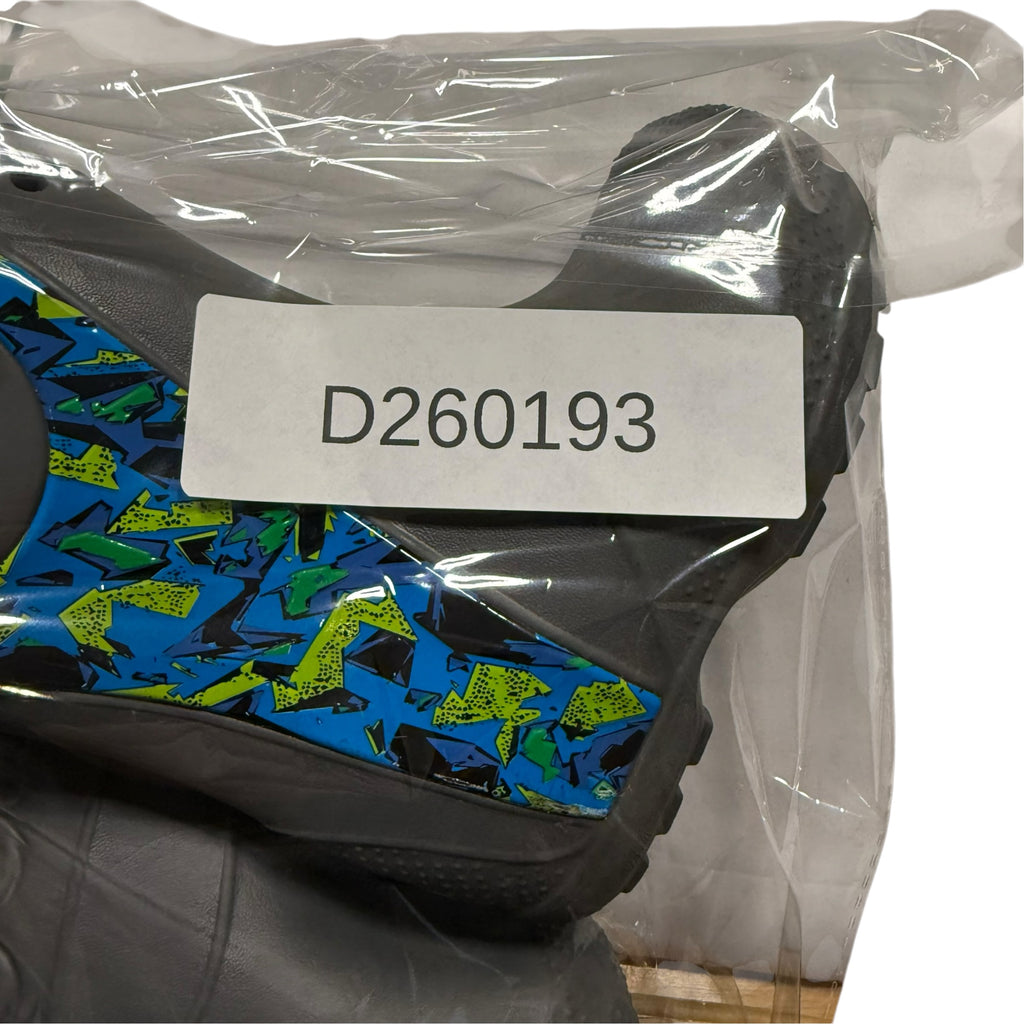 Crocs Kids' Rain Boots - Black Graffiti Print - Size 8 - Ready Kids Canada