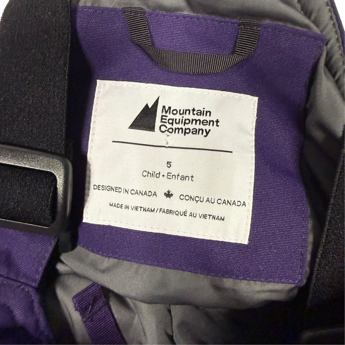 MEC Kids' Snow Bibs - Purple - Size 5 - Ready Kids Canada