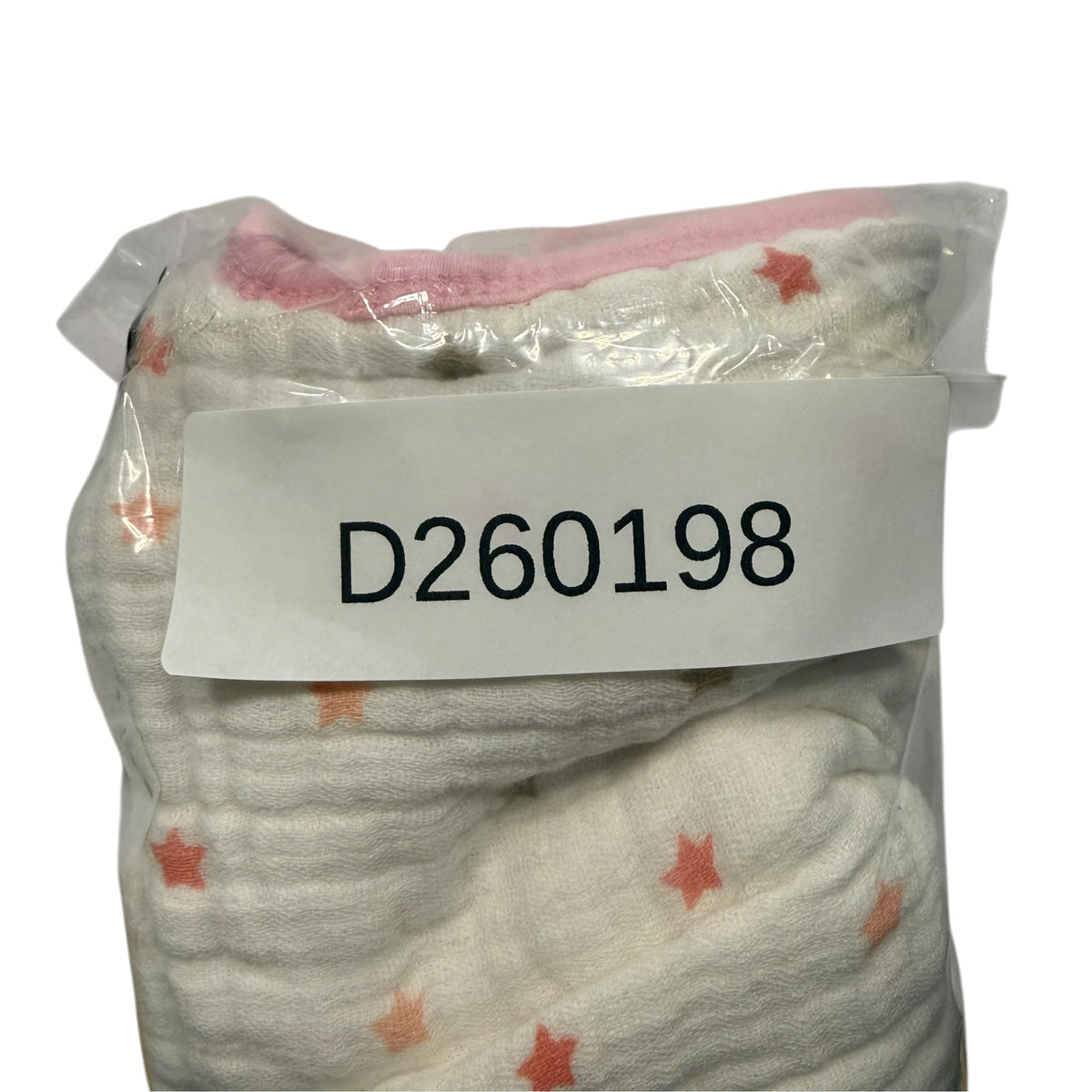 aden by aden + anais Cotton Muslin Snap Swaddle Wrap - White with Pink Stars - Ready Kids Canada