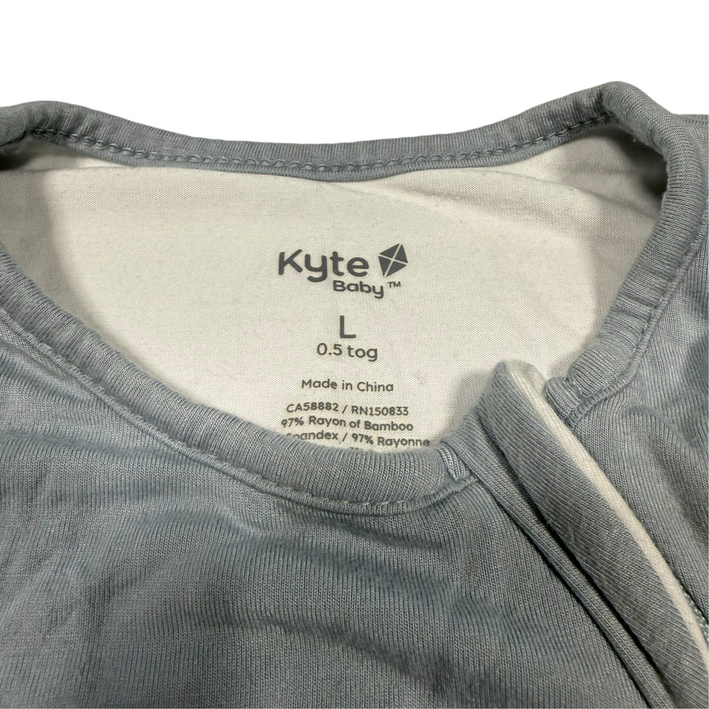 Kyte Baby Bamboo Sleep Bag 0.5 TOG - Blue-Grey - Large (18-36 Months) - Ready Kids Canada