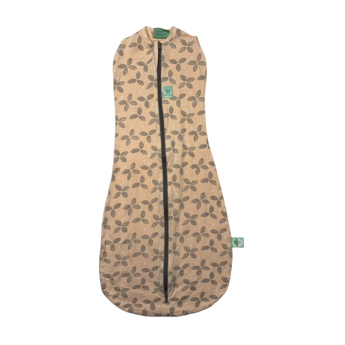 ergoPouch Cocoon Swaddle Bag 0.2 TOG - Peach Leaf Print - 3-12 Months - Ready Kids Canada