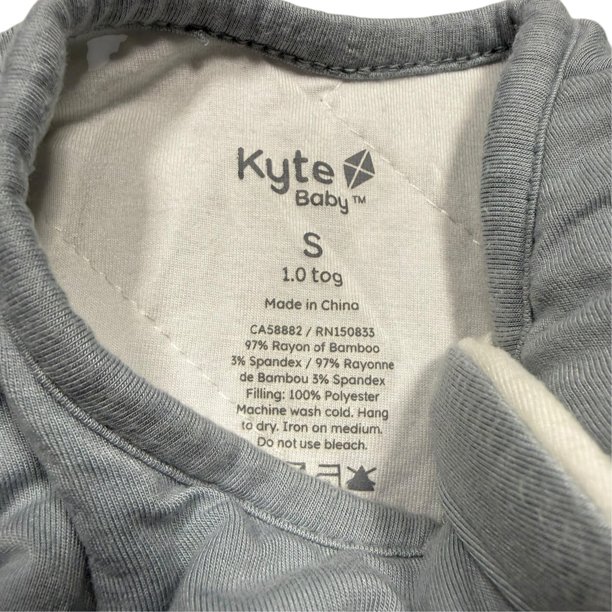 Kyte Baby Bamboo Sleep Bag 1.0 TOG - Grey - Small (6-18 Months) - Ready Kids Canada