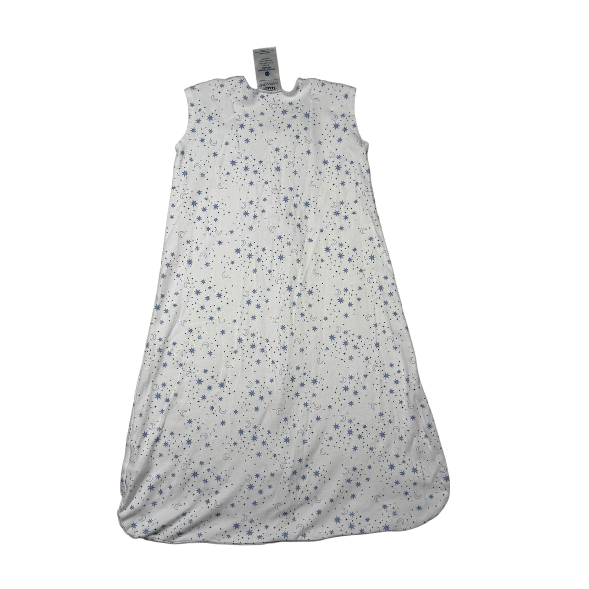 HALO SleepSack Cotton Wearable Blanket - White with Blue Stars - Medium (6-12 Months) - Ready Kids Canada