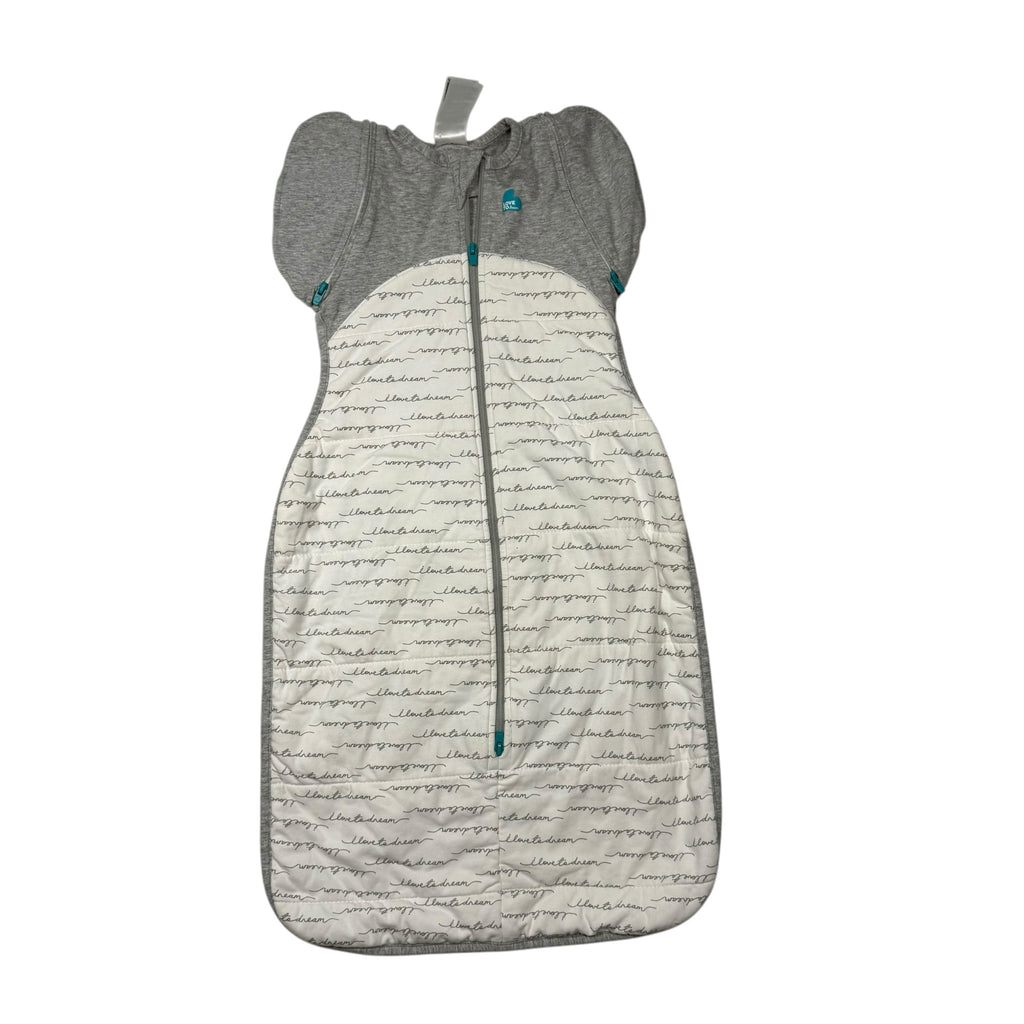 Love to Dream Swaddle Up Transition Bag Warm 2.5 TOG - White and Grey - Large - Ready Kids Canada