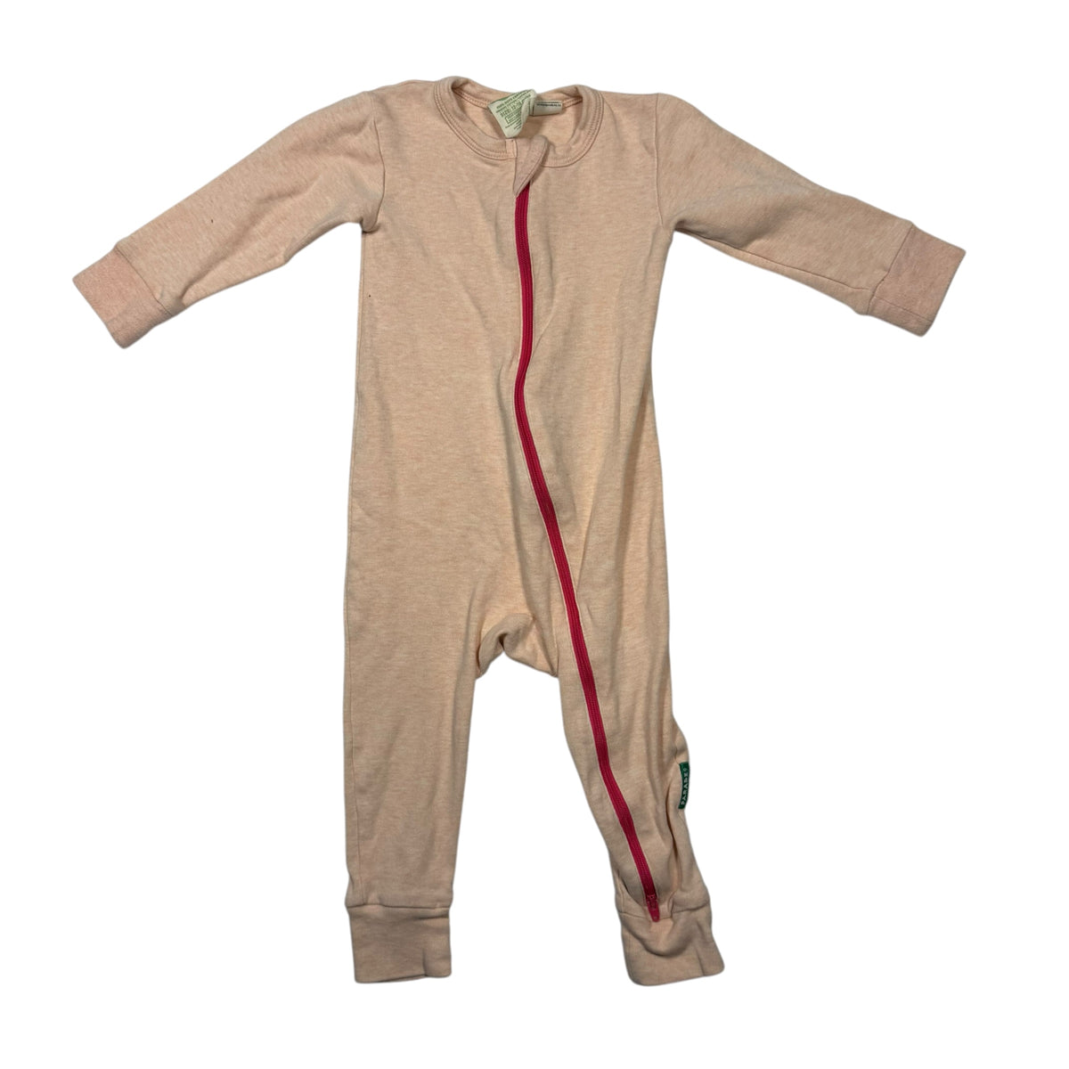 Parade Organic Cotton Zipper Romper - Heathered Pink - 12-18 Months - Ready Kids Canada