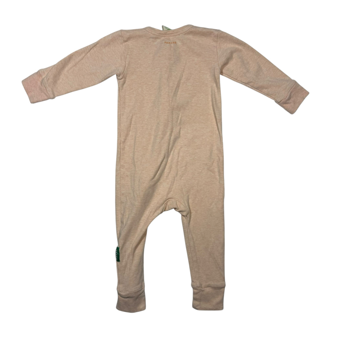 Parade Organic Cotton Zipper Romper - Heathered Pink - 12-18 Months - Ready Kids Canada