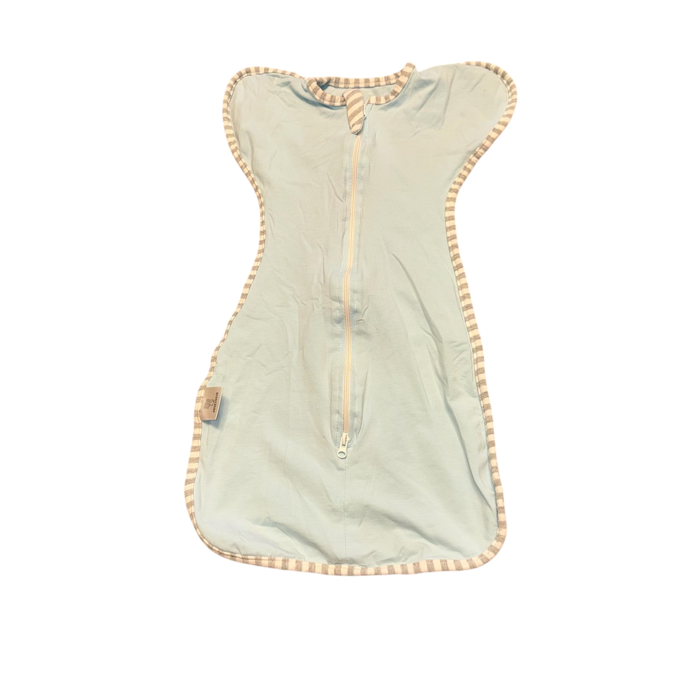 Insular transitional swaddle sleep sack in light blue for baby 0-3 months