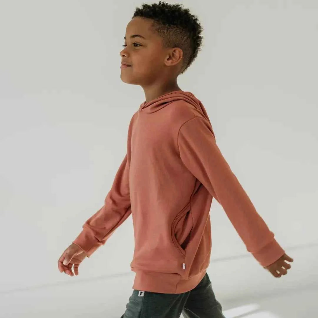 Kids' Lightweight Bamboo Hoodie with Side Seam Pockets