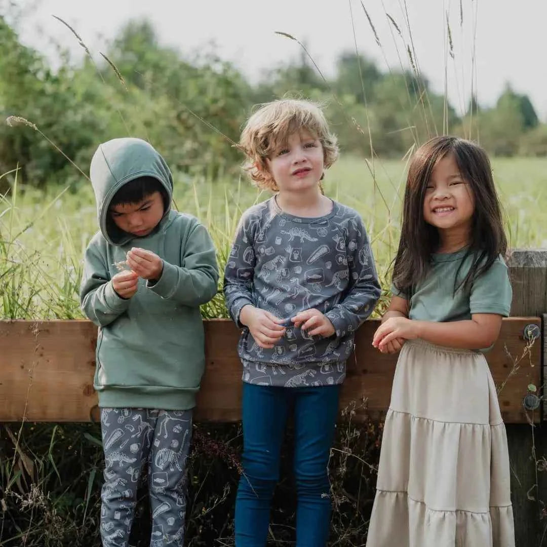 Kids' Lightweight Bamboo Hoodie with Side Seam Pockets